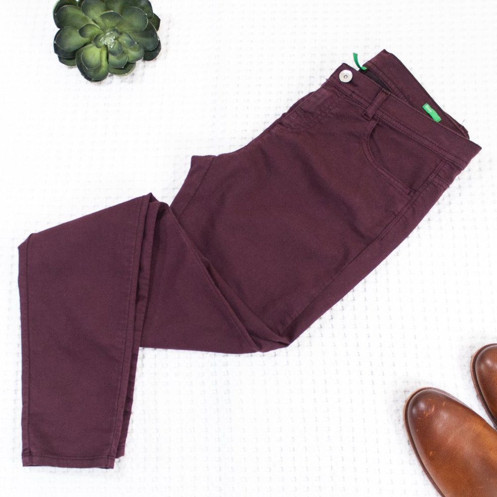 United Colors of Benetton | Burgundy Pants | 30
